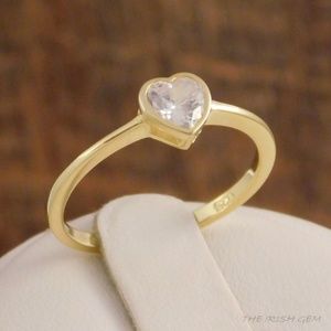 18k Gold Heart Ring